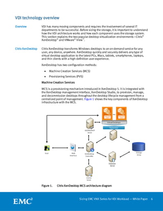 White Paper: Sizing EMC VNX Series for VDI Workload — An Architectural ...