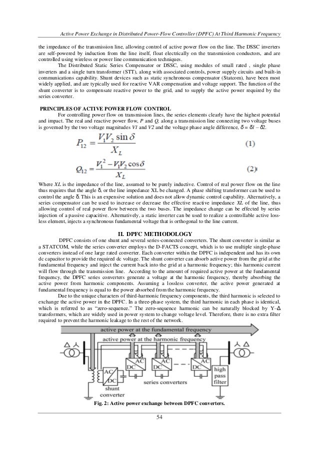 Active Power Exchange in Distributed PowerFlow Controller (DPFC) At