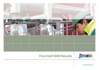 First Half 2009 Results
www.gruppohera.it
 