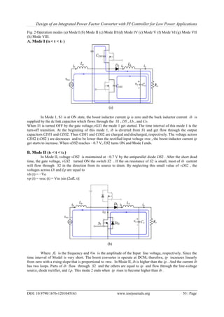 Design of an Integrated Power Factor Converter with PI Controller for ...