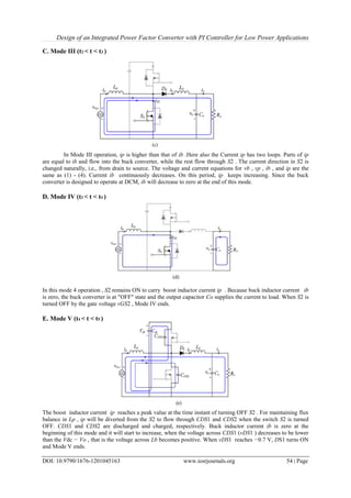 Design of an Integrated Power Factor Converter with PI Controller for ...