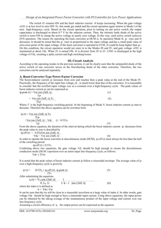 Design of an Integrated Power Factor Converter with PI Controller for ...