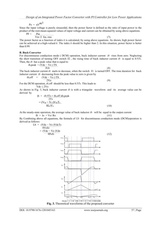 Design of an Integrated Power Factor Converter with PI Controller for ...