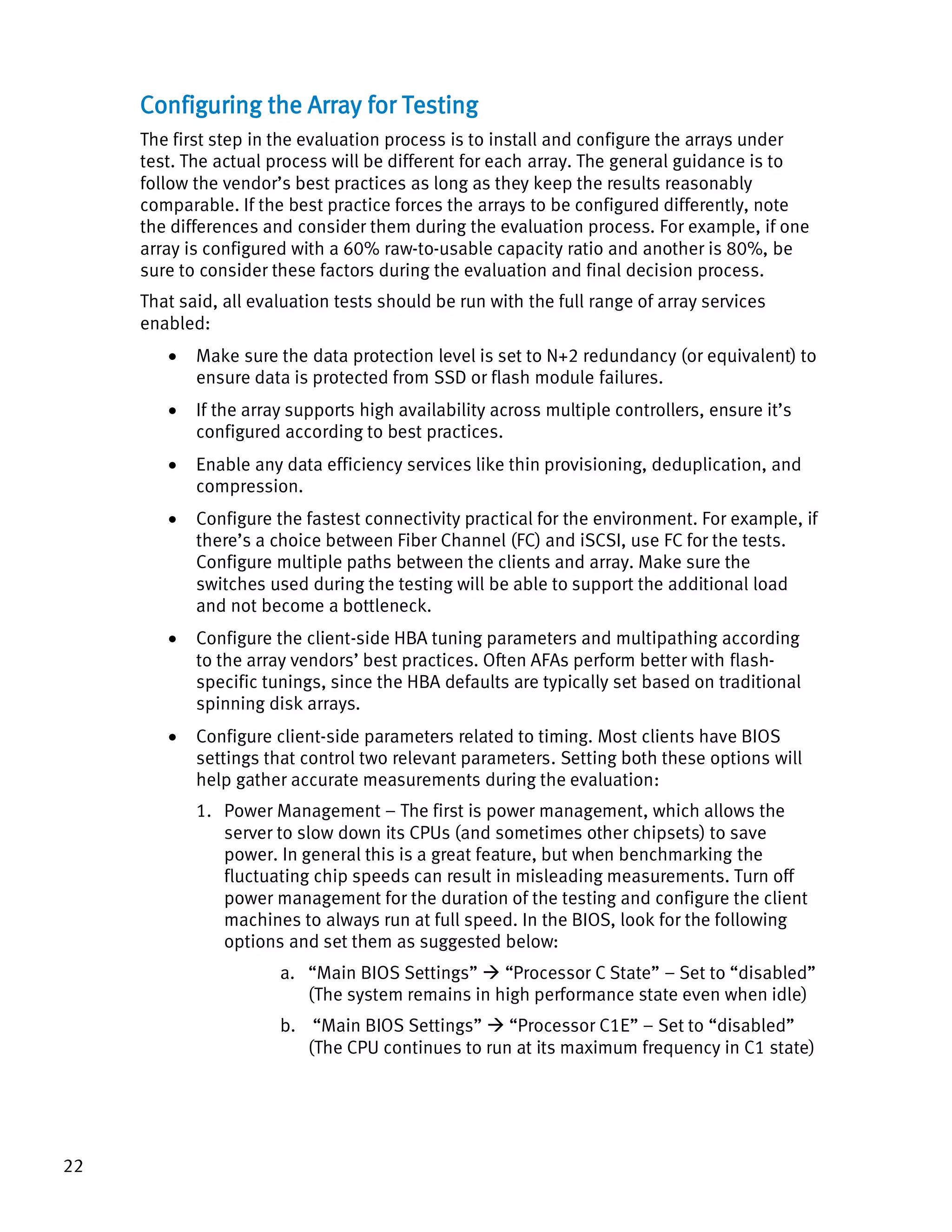 Considerations for Testing All-Flash Array Performance | PDF
