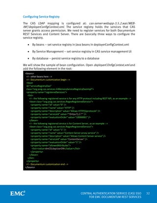 Cas Id Example Central Authentication Service (CAS) SSO for EMC Documentum Rest ...