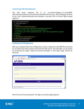 Cas Id Example Central Authentication Service (CAS) SSO for EMC Documentum Rest ...