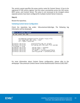 Central Authentication Service (CAS) SSO for EMC Documentum Rest ...