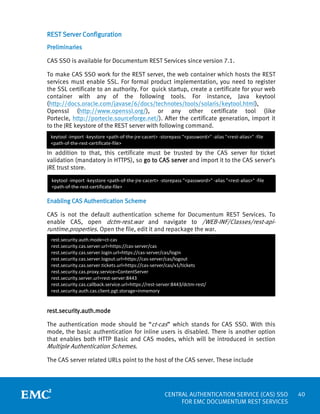 Central Authentication Service (CAS) SSO for EMC Documentum Rest ...