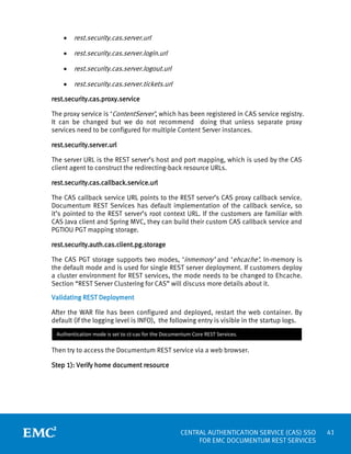 Central Authentication Service (CAS) SSO for EMC Documentum Rest ...