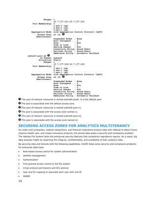 EMC Isilon Multitenancy for Hadoop Big Data Analytics | PDF