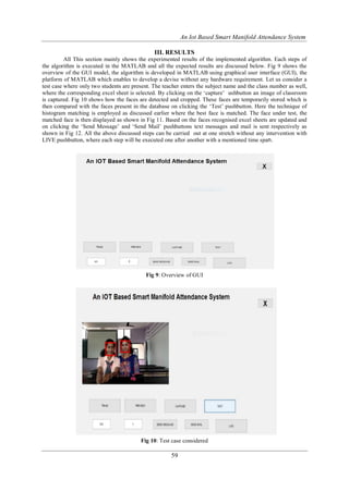 An Iot Based Smart Manifold Attendance System | PDF