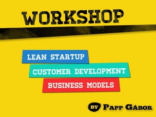 H13 Lean Startup Workshop
