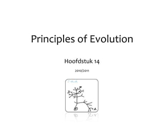 Principles of Evolution Hoofdstuk 14 2010/2011 
