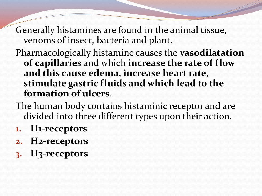H1and h2 receptors