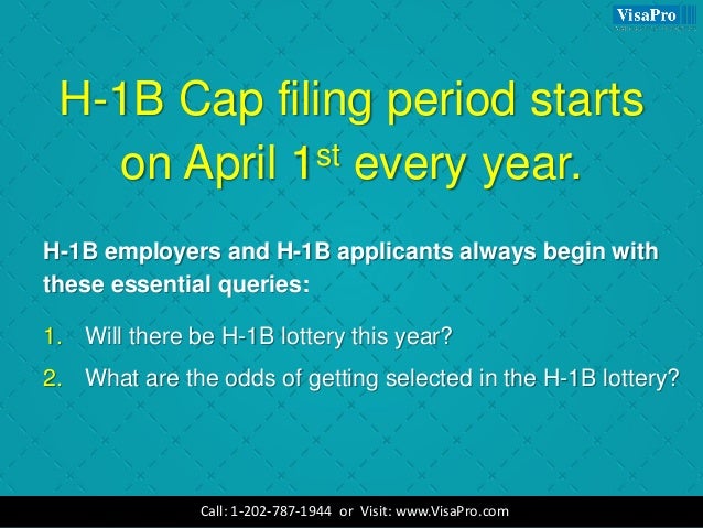 what is h1b visa lottery and how will it work in april 2018