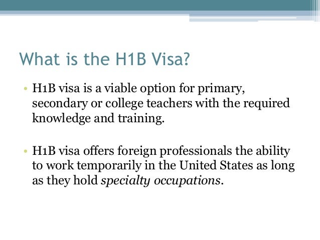 what is h1b