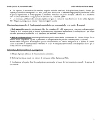 PLC: Control industrial distribuido GRAFCET