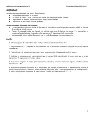 PLC: Control industrial distribuido GRAFCET