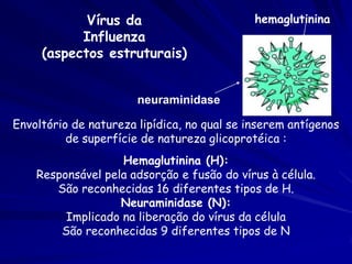 Recombinação do Vírus da
         Influenza
       Vírus da Influenza Aviaria

Pato                                Mistura...