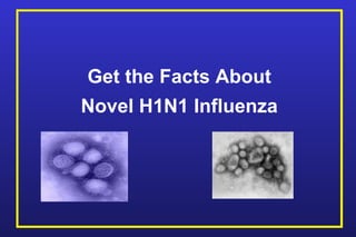 Get the Facts About Novel H1N1 Influenza 
