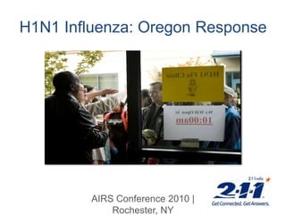 H1N1 Influenza: Oregon Response 