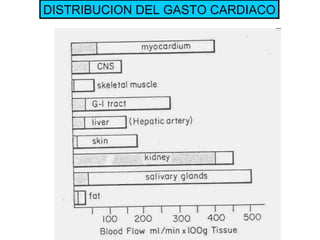 DISTRIBUCION DEL GASTO CARDIACO 