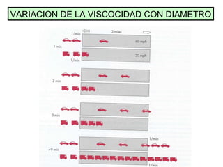 VARIACION DE LA VISCOCIDAD CON DIAMETRO 