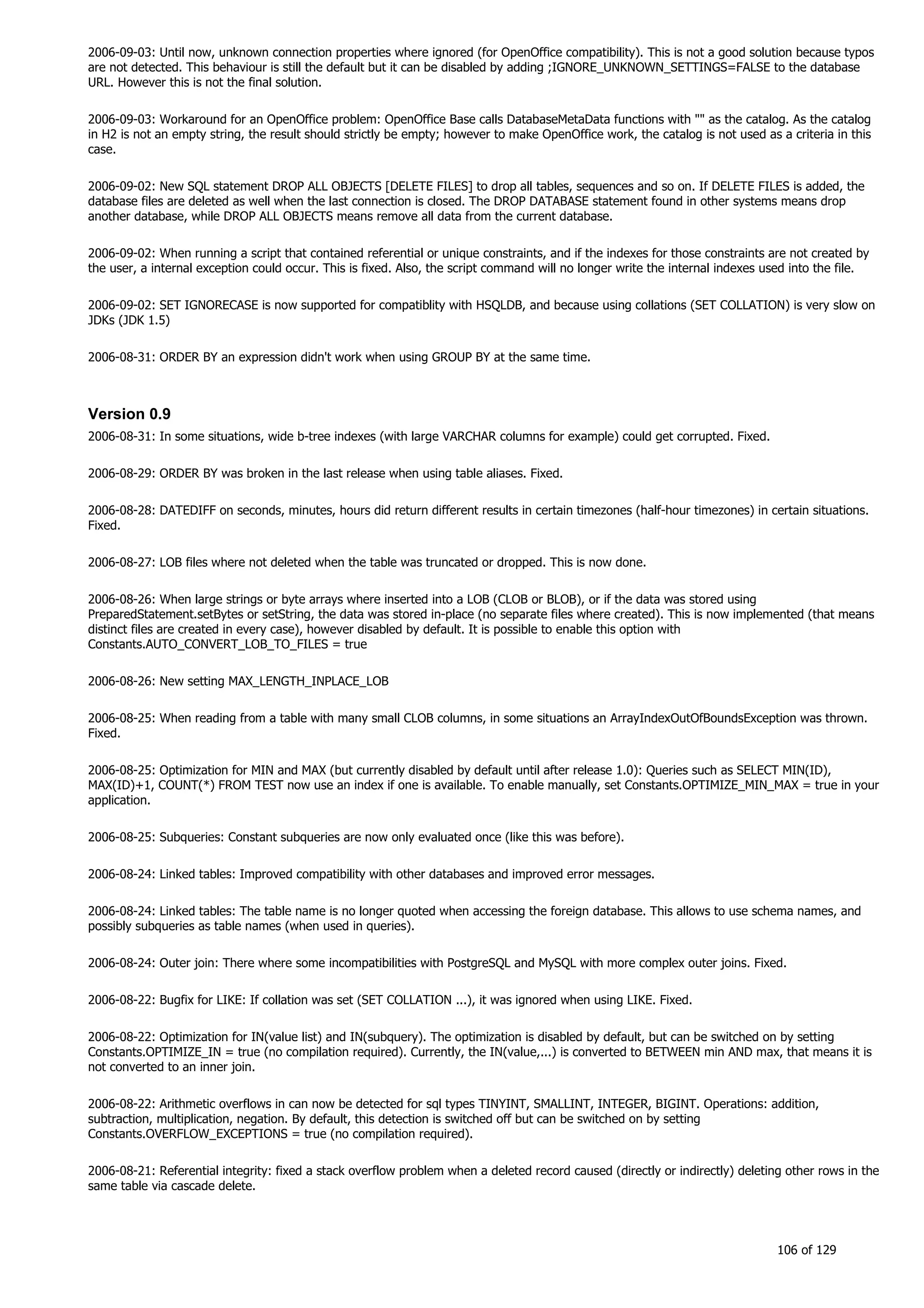 H2 Database New generation embeded database