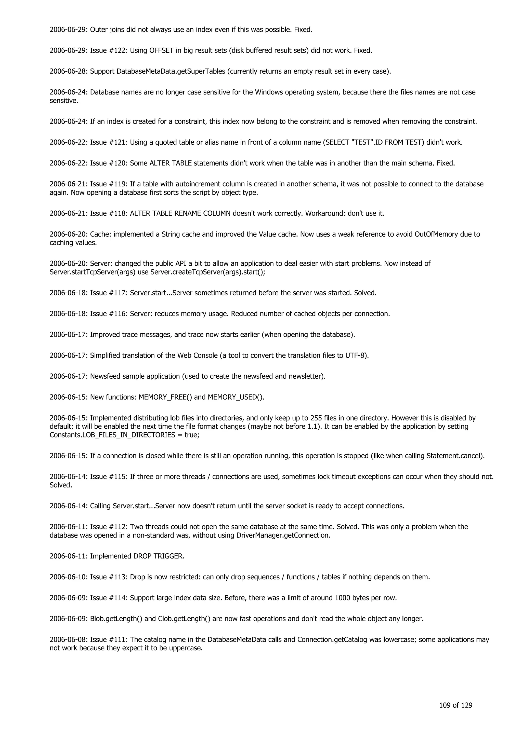 H2 Database New generation embeded database
