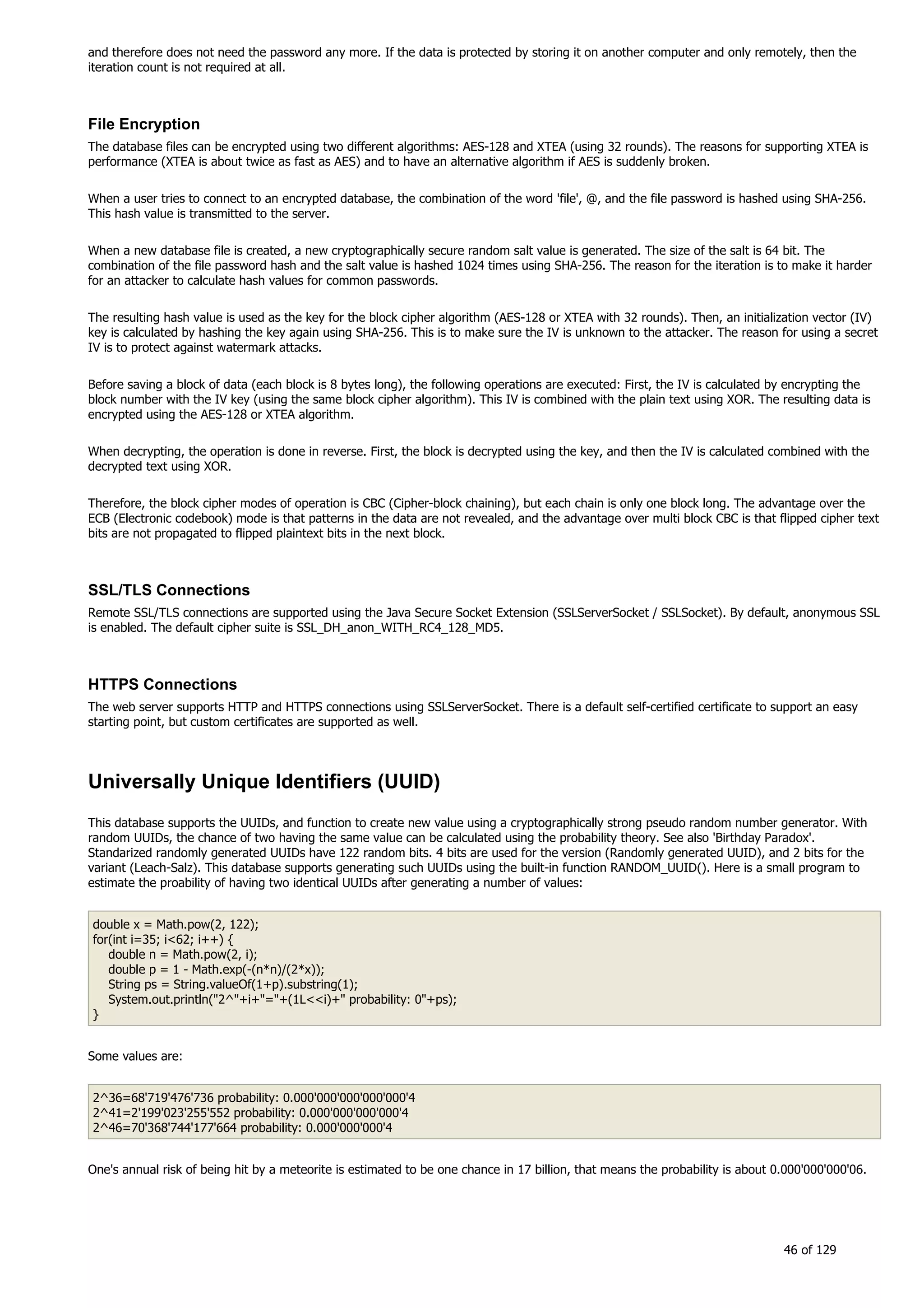 H2 Database New generation embeded database