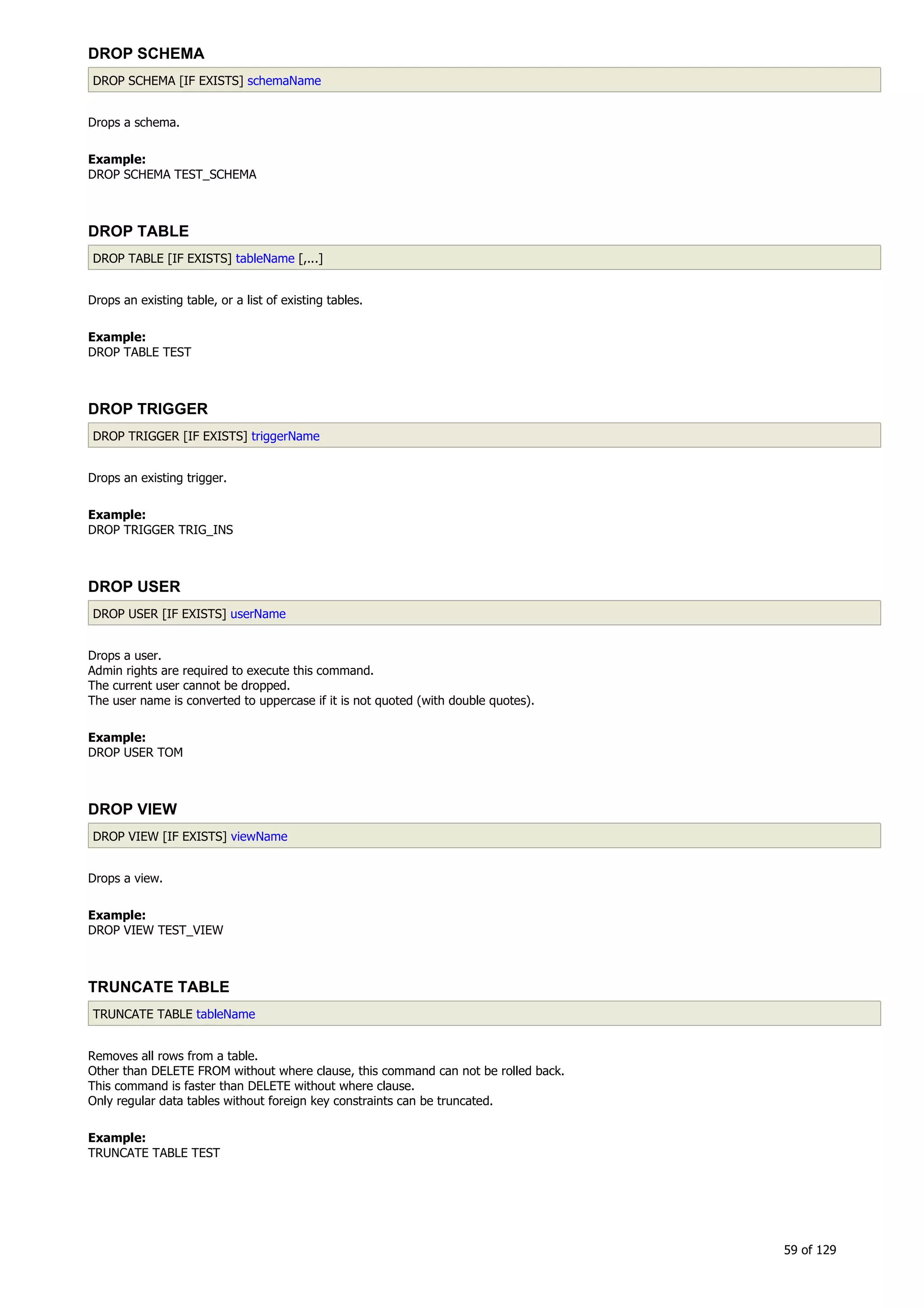 H2 Database New generation embeded database