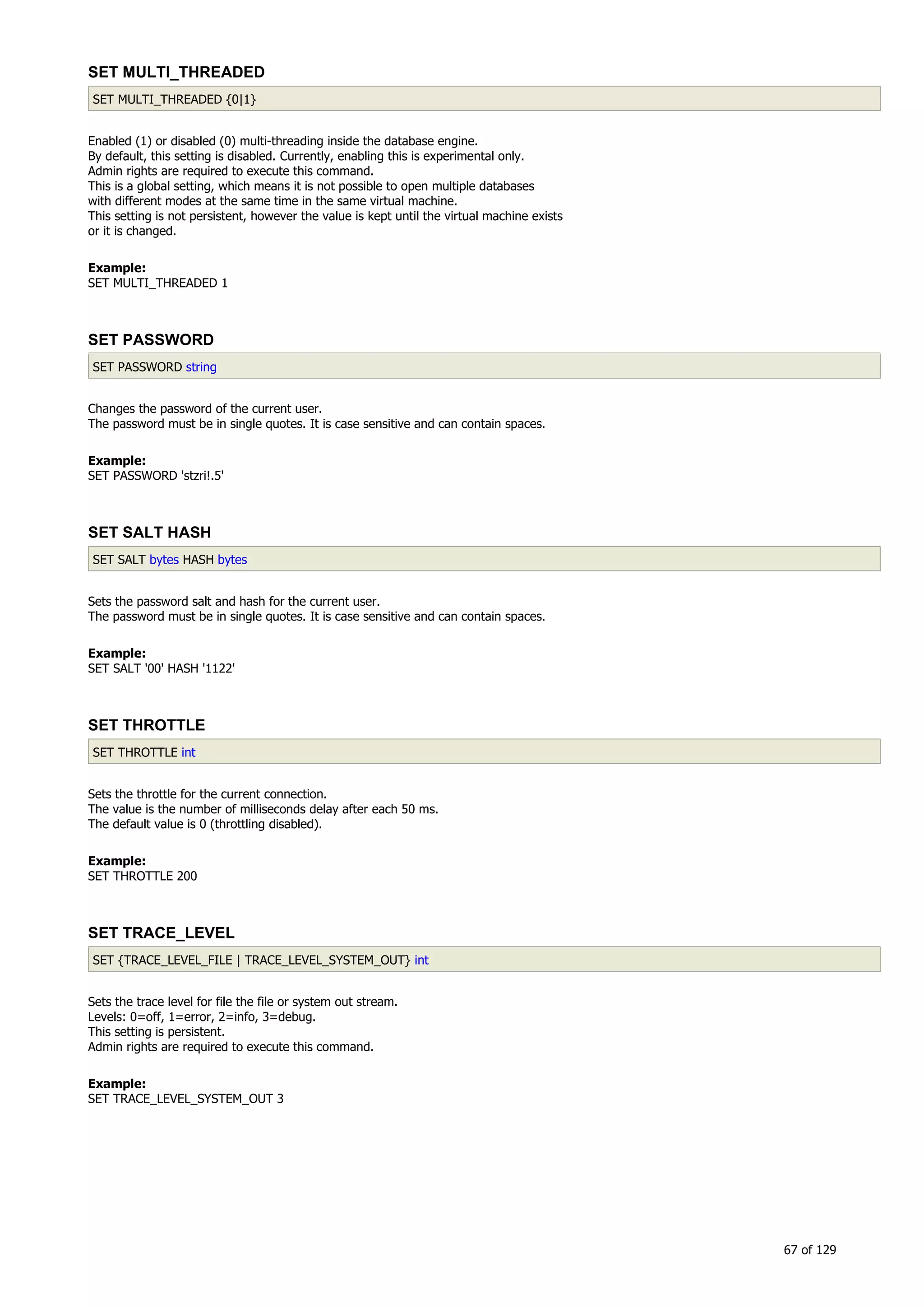 H2 Database New generation embeded database