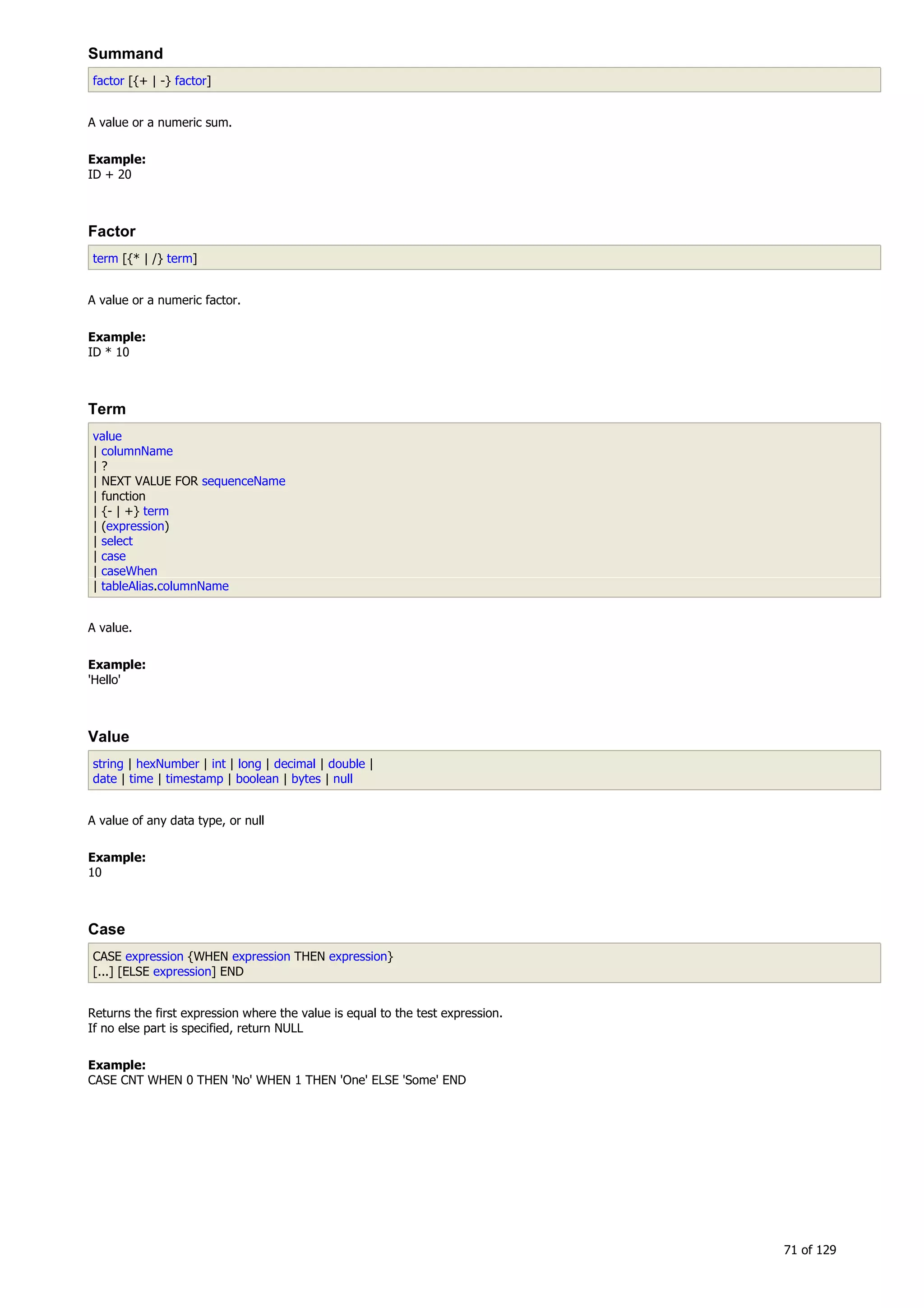 H2 Database New generation embeded database