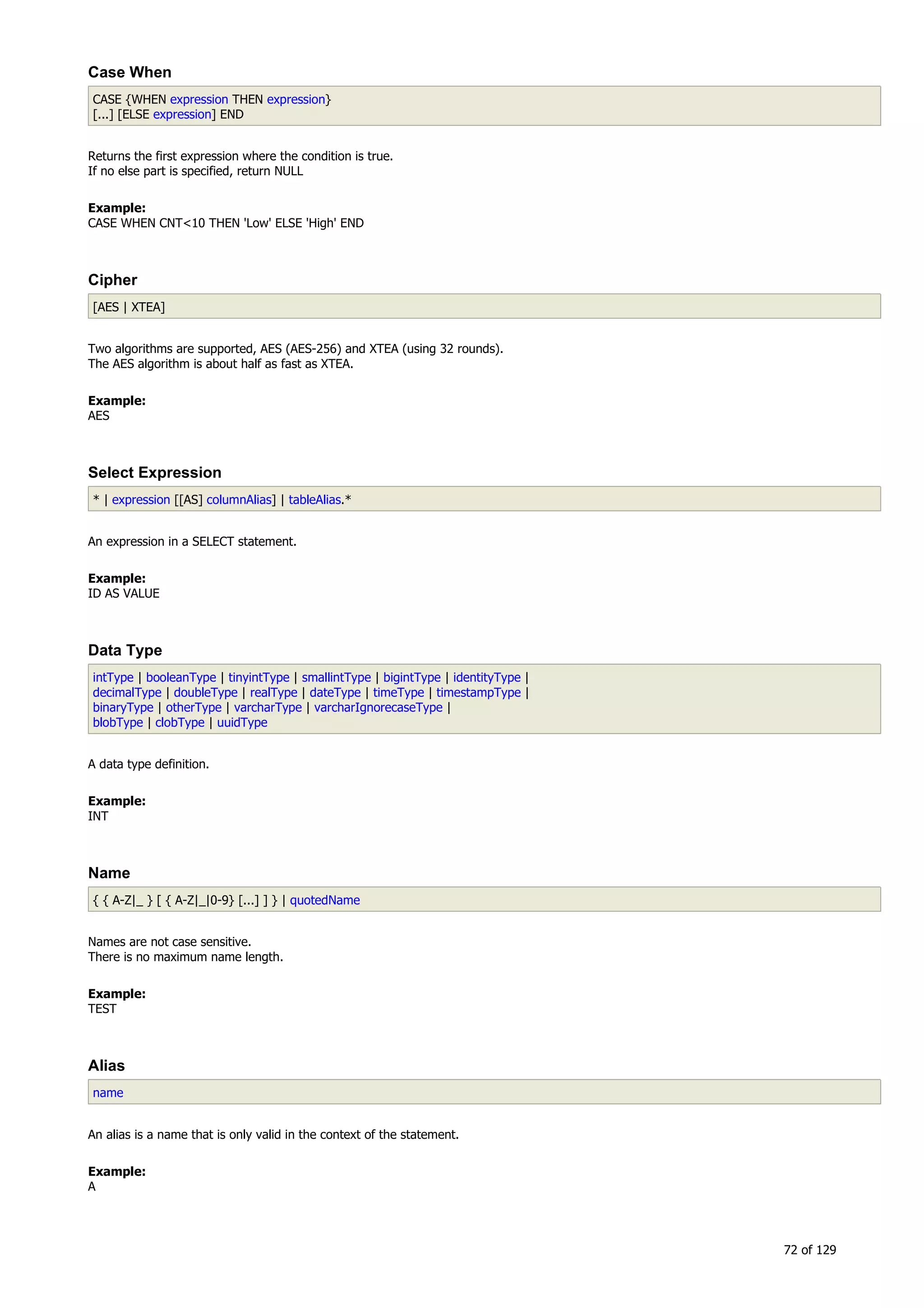 H2 Database New generation embeded database