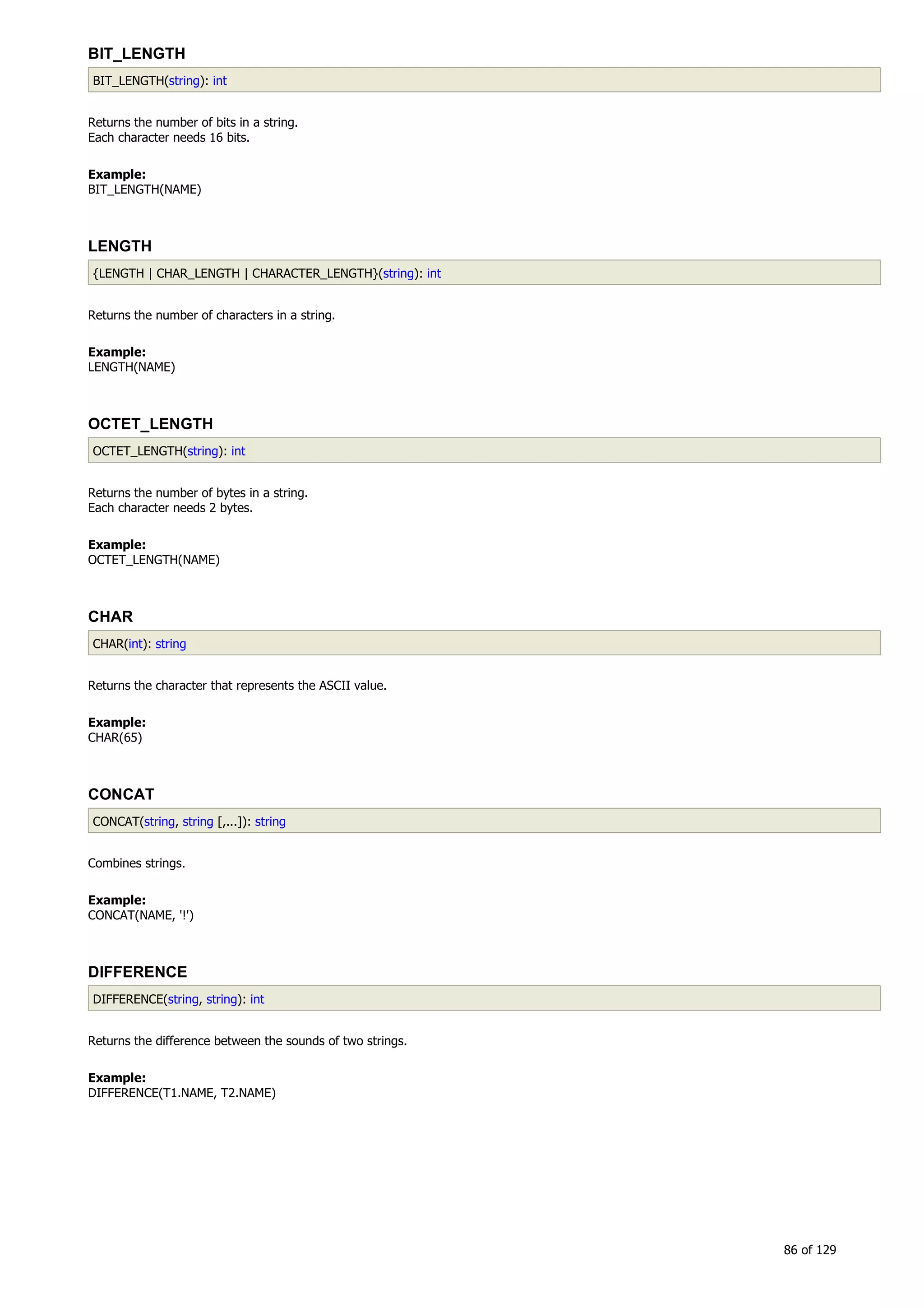 H2 Database New generation embeded database