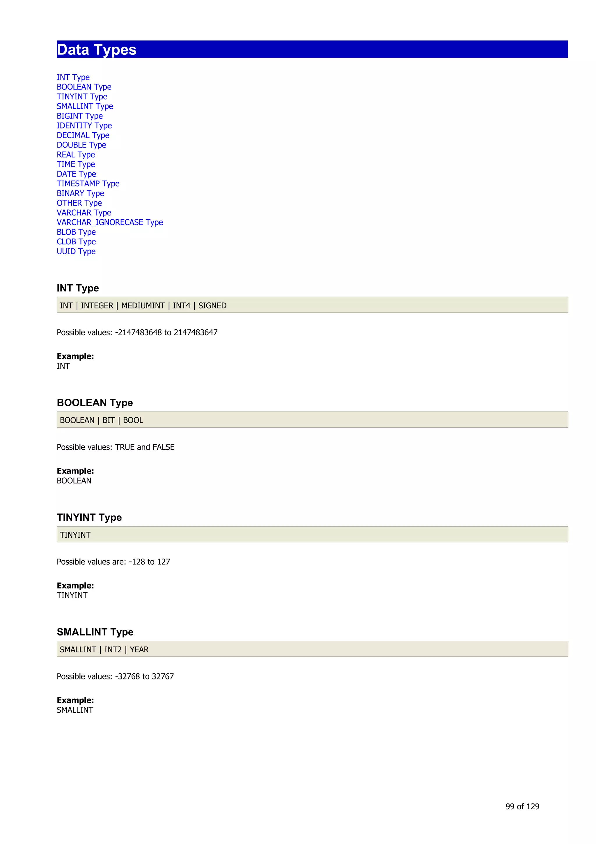H2 Database New generation embeded database