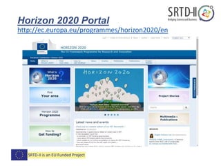 Horizon 2020 Portal
http://ec.europa.eu/programmes/horizon2020/en
 