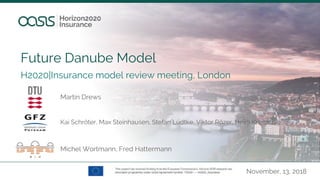 Future Danube Model
Kai Schröter, Max Steinhausen, Stefan Lüdtke, Viktor Rözer, Heidi Kreibich
November, 13, 2018
H2020|Insurance model review meeting, London
Michel Wortmann, Fred Hattermann
Martin Drews
 