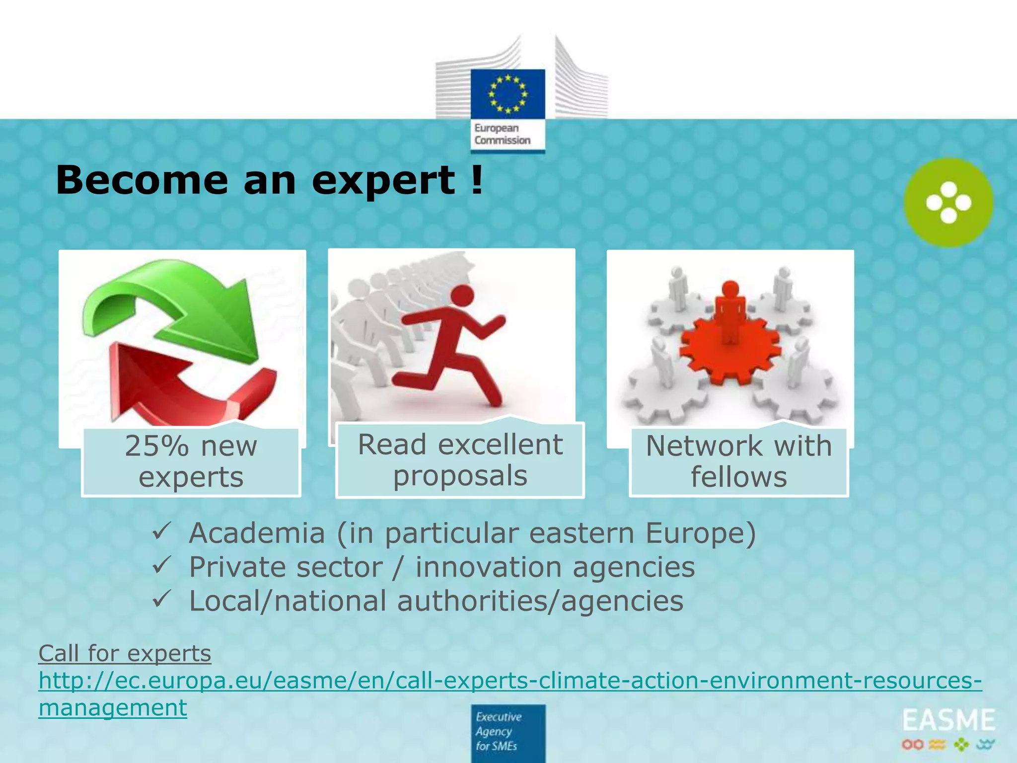 More information
http://ec.europa.eu/research/participants/portal
 