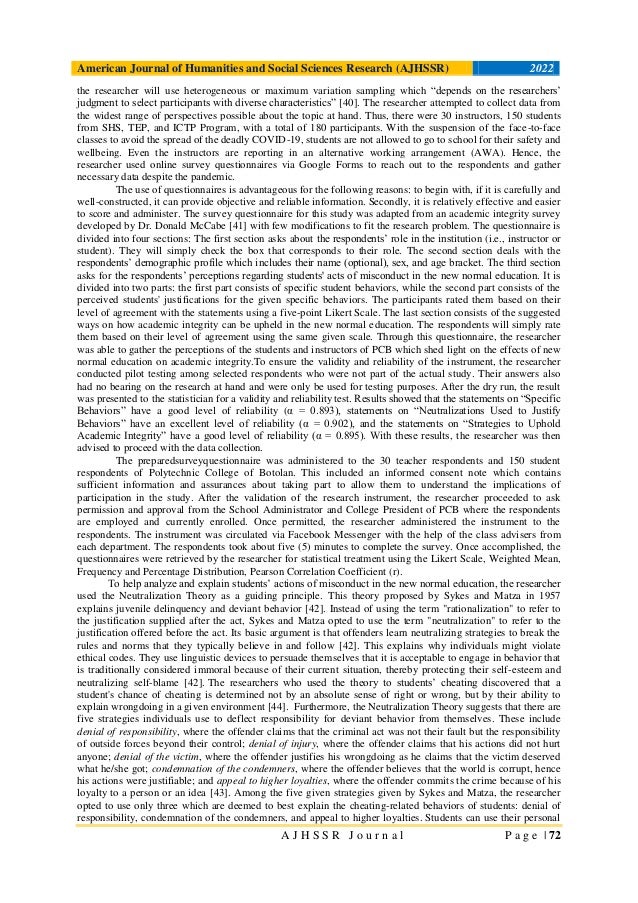 Academic Integrity in the New Normal Education: Perceptions of the ...