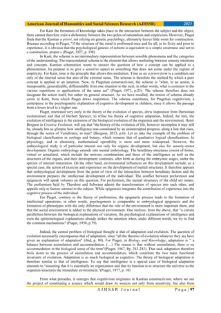 Cognitive and didactic intellectualism in the genetic epistemology of ...