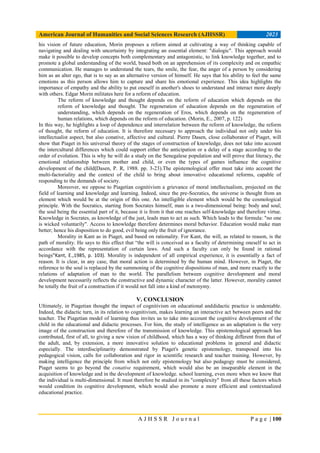 Cognitive and didactic intellectualism in the genetic epistemology of ...