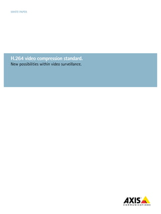 H264 video compression explained | PDF