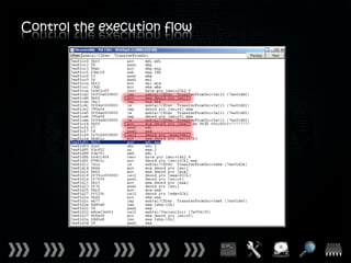Control the execution flow
 