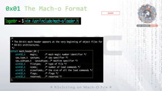 0x01 The Mach-o Format HEADER
 