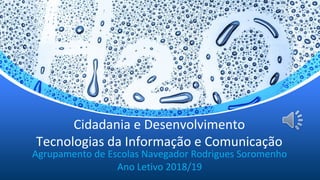 Cidadania e Desenvolvimento
Tecnologias da Informação e Comunicação
Agrupamento de Escolas Navegador Rodrigues Soromenho
Ano Letivo 2018/19
 