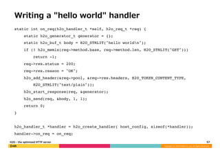 H2O - the optimized HTTP server | PDF