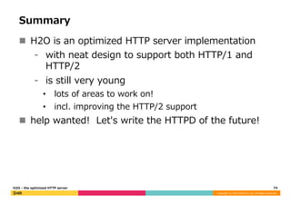 H2O - the optimized HTTP server | PDF