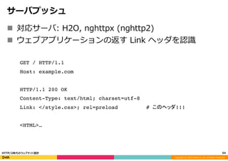 HTTP/2時代のウェブサイト設計 Slide 54