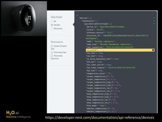 H2O.ai 
Machine Intelligence https://developer.nest.com/documentation/api-reference/devices 
 
